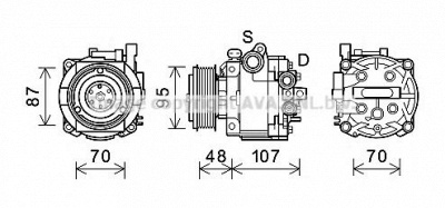 AVA QUALITY COOLING olk659 -  Компрессор, кондиционер